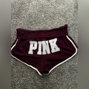 PINK Victoria's Secret Burgundy Shorts